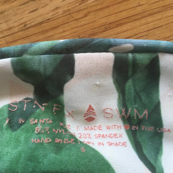 Stone Fox Swim Malibu Bikini Set in Banana Leaf Size Small - Picture 4 of 4